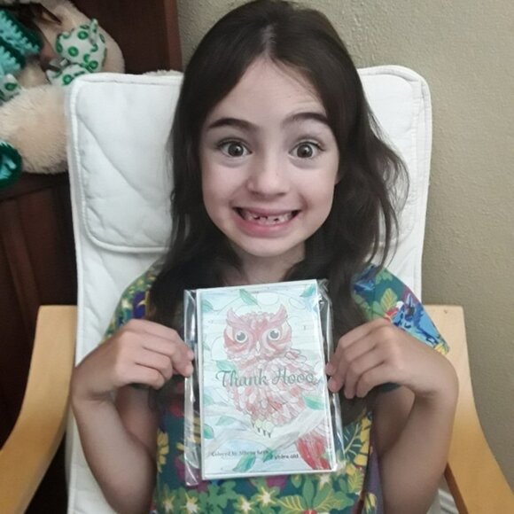 Unique Custom Printed Thank You Cards | Owl - Picture 2 of 8